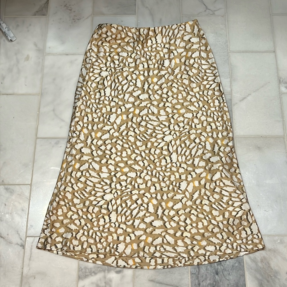 NWT Leopard Midi Skirt, Size Small